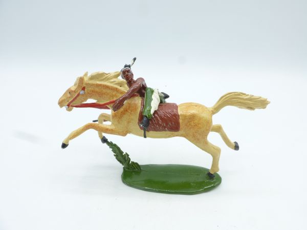 Merten Indian riding sideways on horse - very rare, early horse