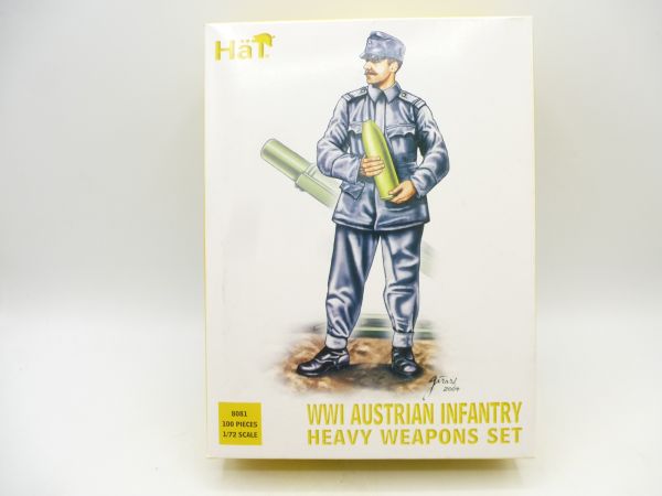 Hät 1:72 WW I Austrian Infantry Heavy Weapons Set, Nr. 8081