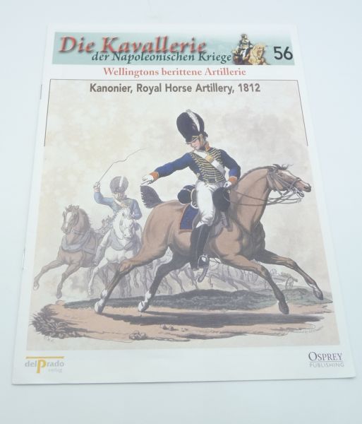 del Prado Bestimmungsheft Nr. 56 Kanonier, Royal Horse Artillery 1812