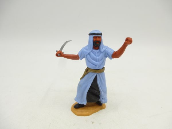 Timpo Toys Arab standing, light blue with golden belt