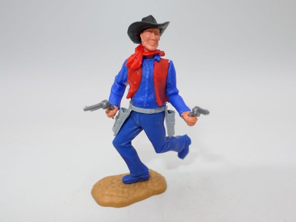 Timpo Toys Cowboy 2. Version laufend - tolle Farbkombi