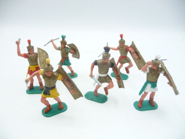 Timpo Toys Nice set of Romans on foot (6 figures) - loops ok