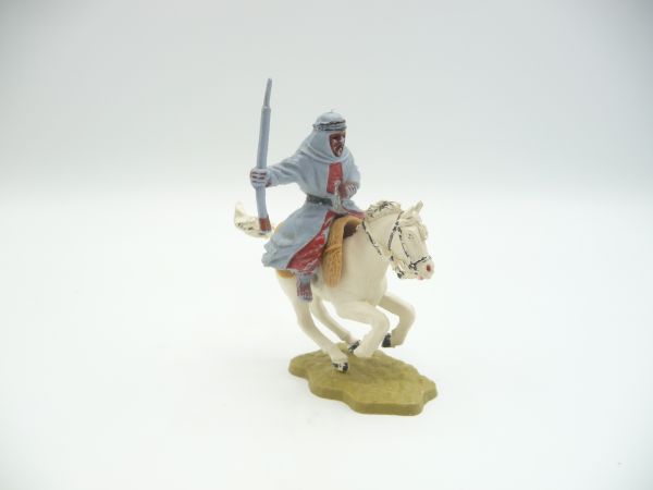 Timpo Toys Arab riding with rifle, light-blue/red - without fixing pins