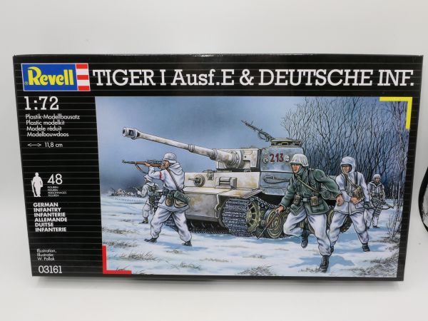 Revell PzKpfw VI Tiger Ausf. E with German infantry, No. 3161