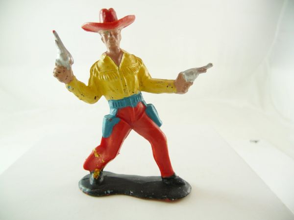 Crescent Cowboy standing, firing wild with 2 Pistols