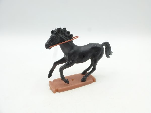 Plasty Great horse, galloping, black - rare