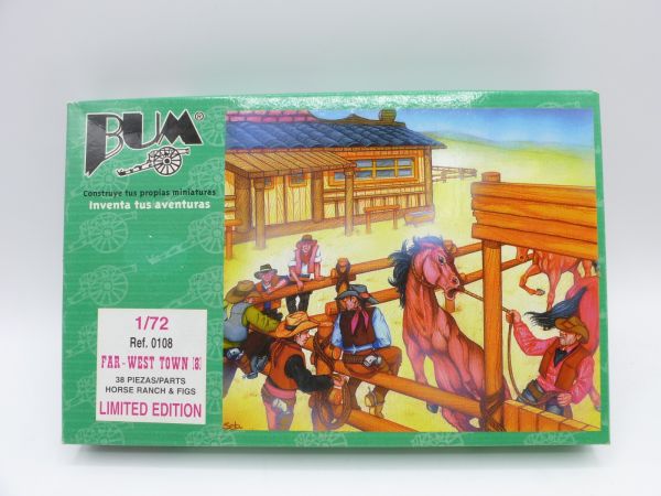 BUM 1:72 Far West Town, Ref. 0108 - orig. packaging (sealed), Limited Edition
