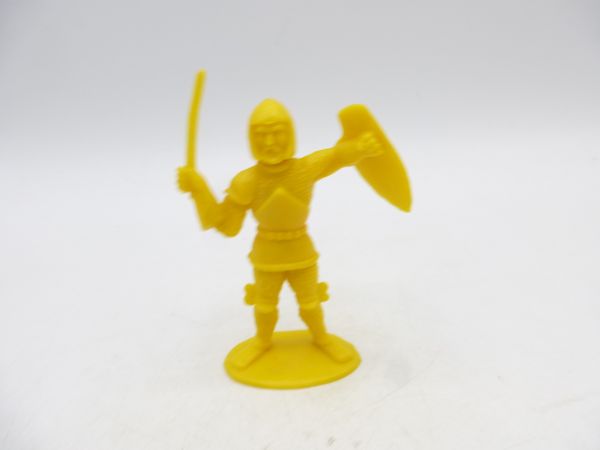 Heinerle Manurba Ritter stehend mit Schwert + Schild, gelb