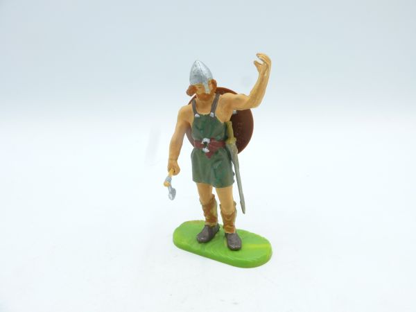 Modification 7 cm Viking standing with axe, hand raised