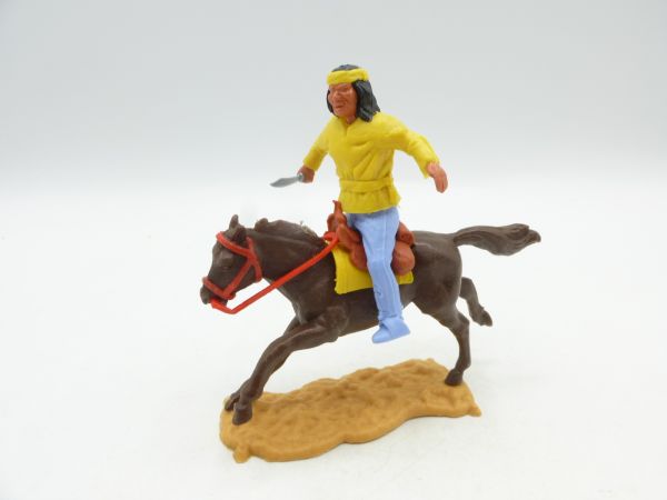 Timpo Toys Apache reitend gelb mit Messer