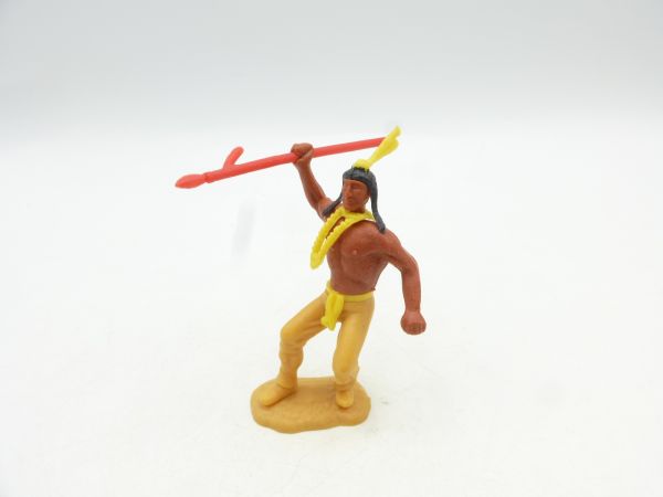 Timpo Toys Indianer 3. Version mit dickem roten Speer