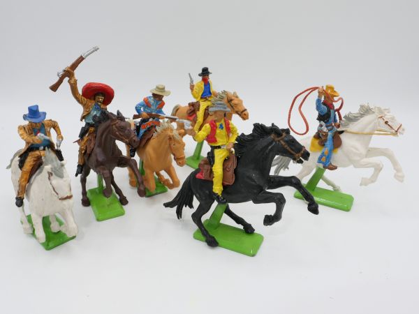 Britains Deetail Set of Cowboys, riders (6 figures)