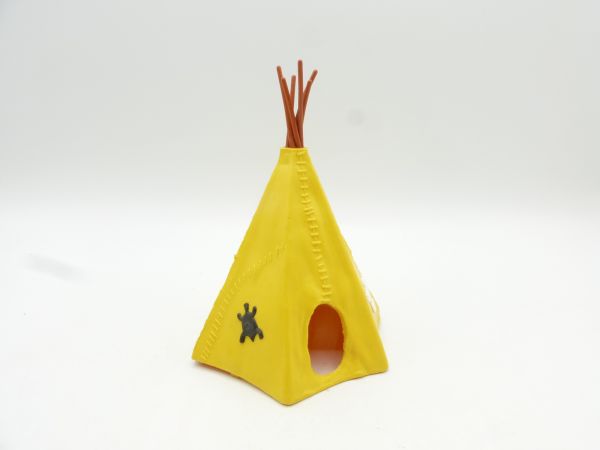 Timpo Toys Indianertipi, 2-teilig, gelb (schwarze Schildkröte, weißer Adler)