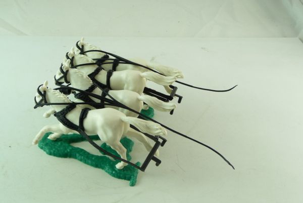 Timpo Toys Vierspänniges Pferdegespann für Quadriga