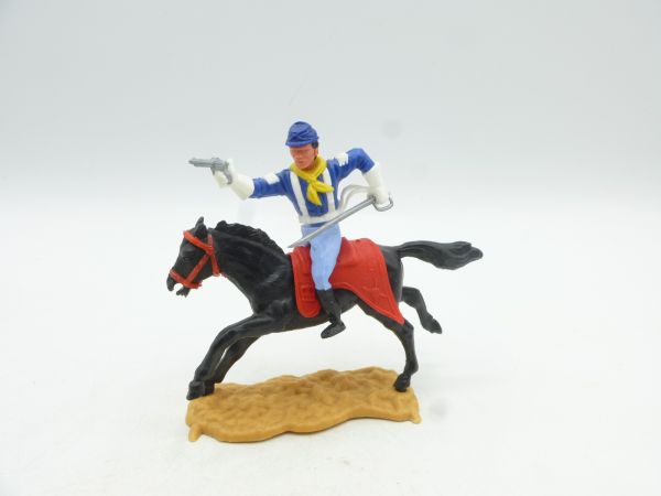 Timpo Toys Union Army Soldier 4th version riding, shooting pistol