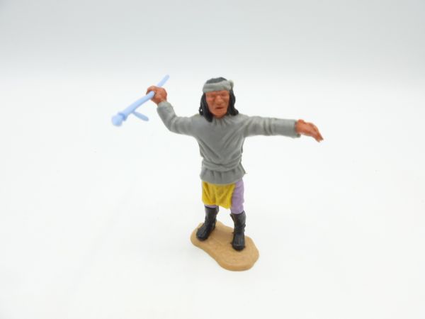Timpo Toys Apache grey, throwing spear