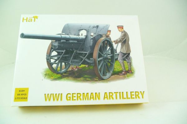 HäT 1:72 WW I German Artillery, No. 8109 - orig. packaging, on cast