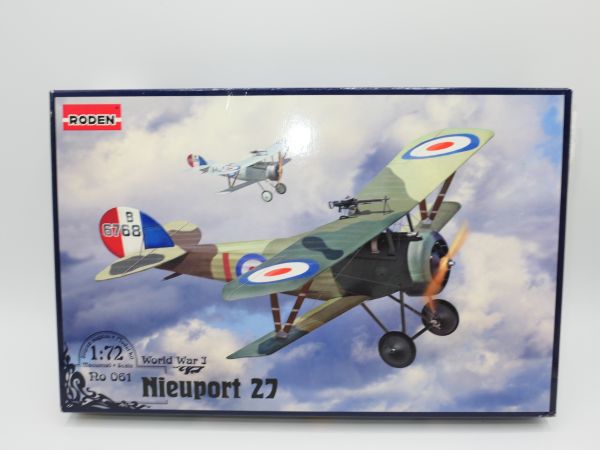 RODEN 1:72 WW I Nieuport 27 bis, No. 061 - orig. packaging, complete