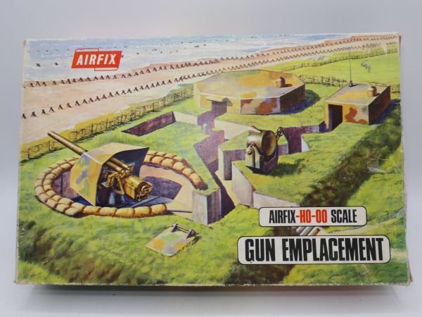 Airfix H0 Gun Emplacement, Snap Together Model, No. 1707