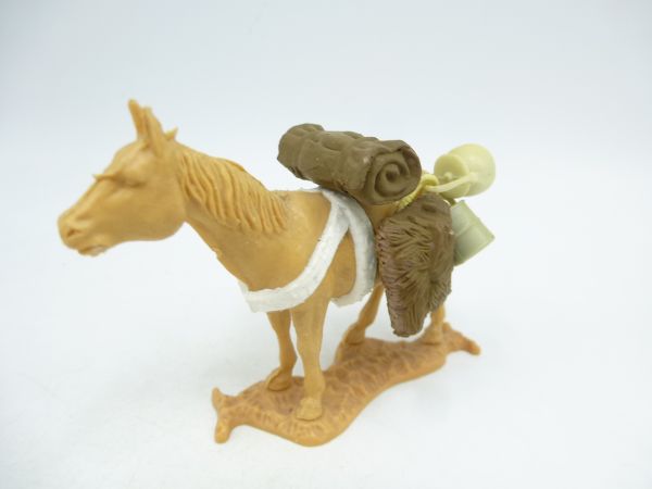 Timpo Toys Pferd mit Gepäck - toller Umbau