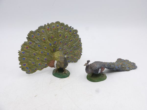 Elastolin Couple of peacocks, No. 3880 + 3881