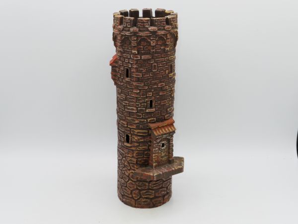 Elastolin 7 cm Runder Turm "Braune Burg" Nr. 9747 - Top-Zustand