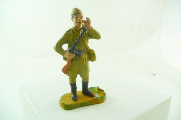 Mini Forma Soldat mit Waffe, rauchend