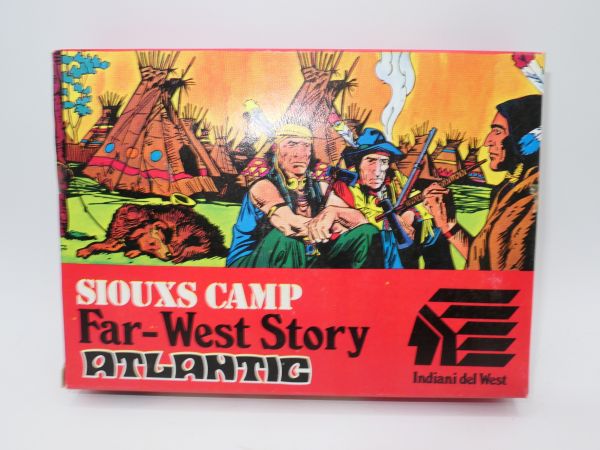Atlantic 1:72 Far West Story: Sioux Camp, No. 1112 - orig. packaging, on cast