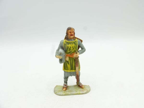 Elastolin 7 cm (beschädigt) Ritter Gawain, Bem. 1 - Beschädigung siehe Fotos