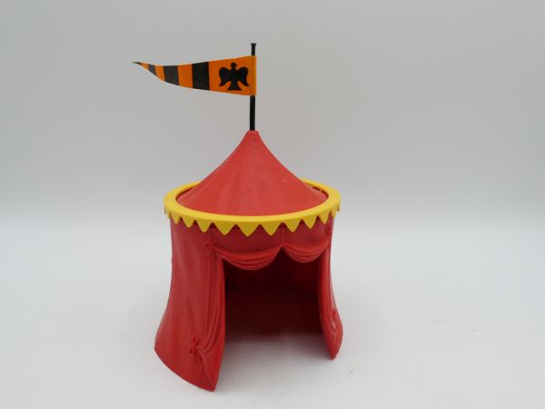 Timpo Toys Knight's tent red/red, yellow border - top condition