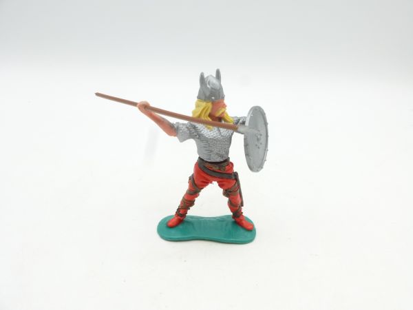 Timpo Toys Viking standing with spear + shield