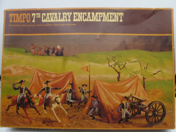 Timpo Toys 7th Cavalry Encampment, No. 254 - orig. packaging, complete