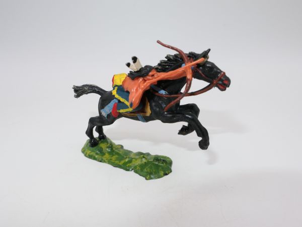 Elastolin 4 cm Indian on horseback, sideways, No. 6847