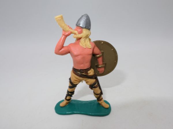 Timpo Toys Viking / hornblower (blond) with golden shield - loops ok