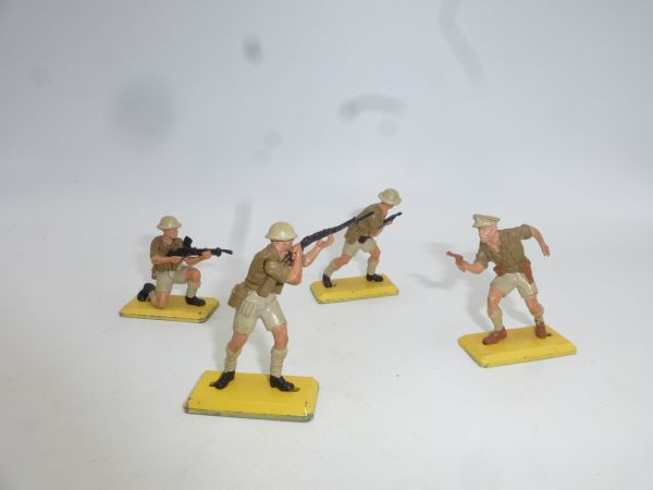 Britains Deetail 4 soldiers 8th Army - used