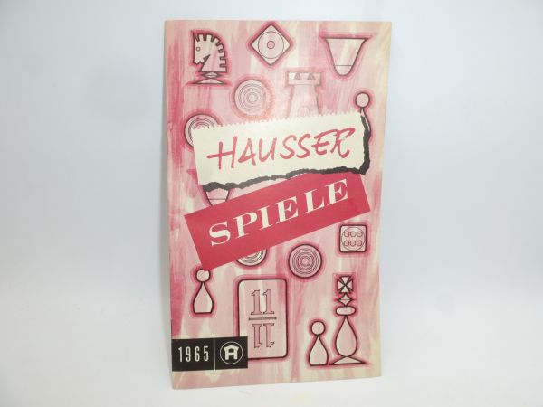 Hausser catalogue "Spiele" from 1965, 18 pages - extremely rare