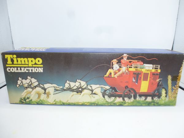 Timpo Toys Postkutsche 4-spännig, Ref. Nr. 444 - OVP, Top-Zustand