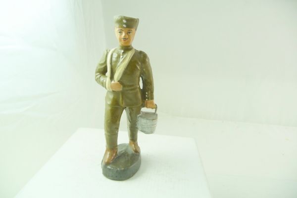 Elastolin (compound) Wounded soldier with bucket - condition see photos