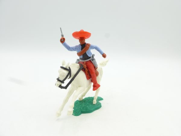 Timpo Toys Mexican riding, light blue/black, firing pistol