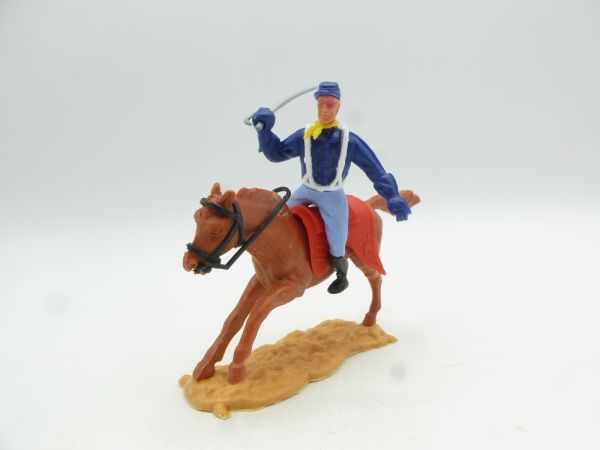 Timpo Toys Union Army Soldier 2nd version riding lunging with sabre