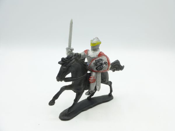 Domplast Manurba Knight riding with sword + shield - in original painting