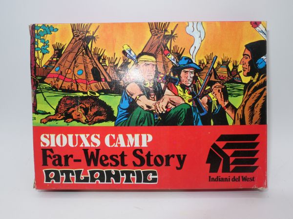 Atlantic 1:72 Far West Story: Sioux Camp, No. 1112 - orig. packaging, on cast