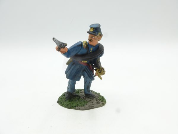 Conte 1:32 ACW Union Infantry, officer standing with sabre + pistol