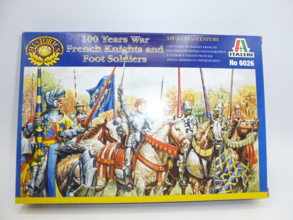 Italeri 1:72 100 Years War French Knights and Foot Soldiers, No. 6026