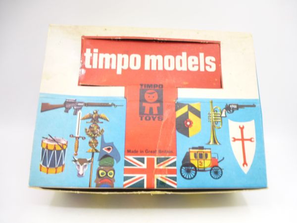 Timpo Toys Schüttbox mit 12 Indianern reitend, 2. Version, No. 0.3