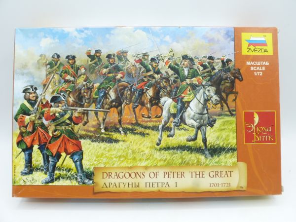 Zvezda 1:72 Dragoons of Peter the Great (1701-1721), Nr. 8072 - OVP