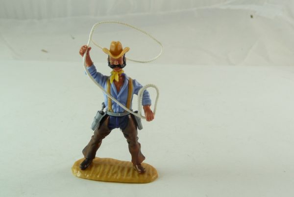 Timpo Toys Cowboy 4. Version stehend mit seltenem weißen Lasso