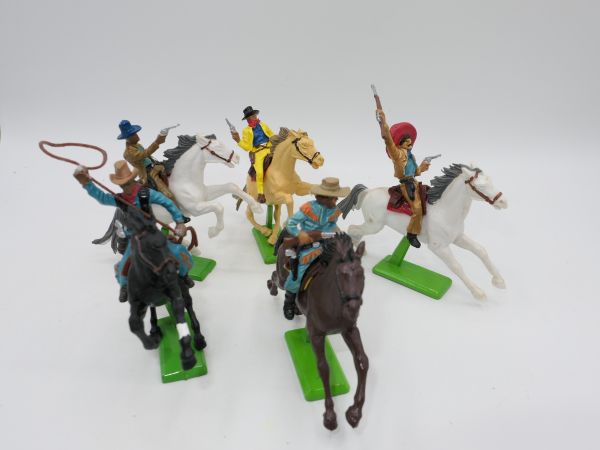Britains Deetail Set of Cowboys (5 riders), made in HK