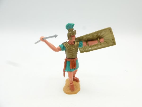 Timpo Toys Römer stehend mit Pilum, grün - Schildschlaufen ok