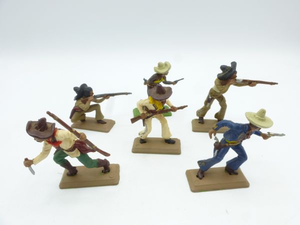 Britains Deetail Set of DSG Mexicans (6 figures), made in Argentina
